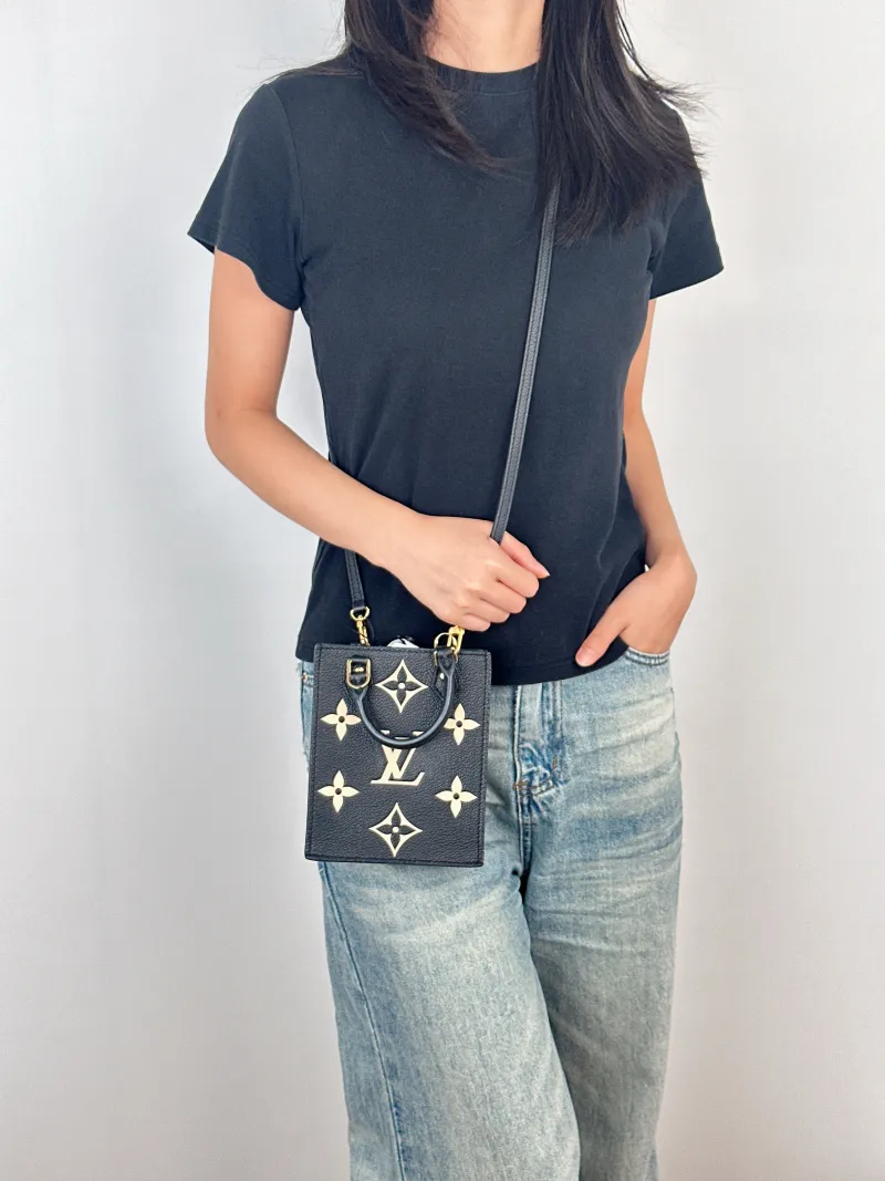 Louis Vuitton Crossbody Bag PETIT SAC PLAT Mini Calfskinmini14 × 5 × 17 cm — on-model view 3 of 3