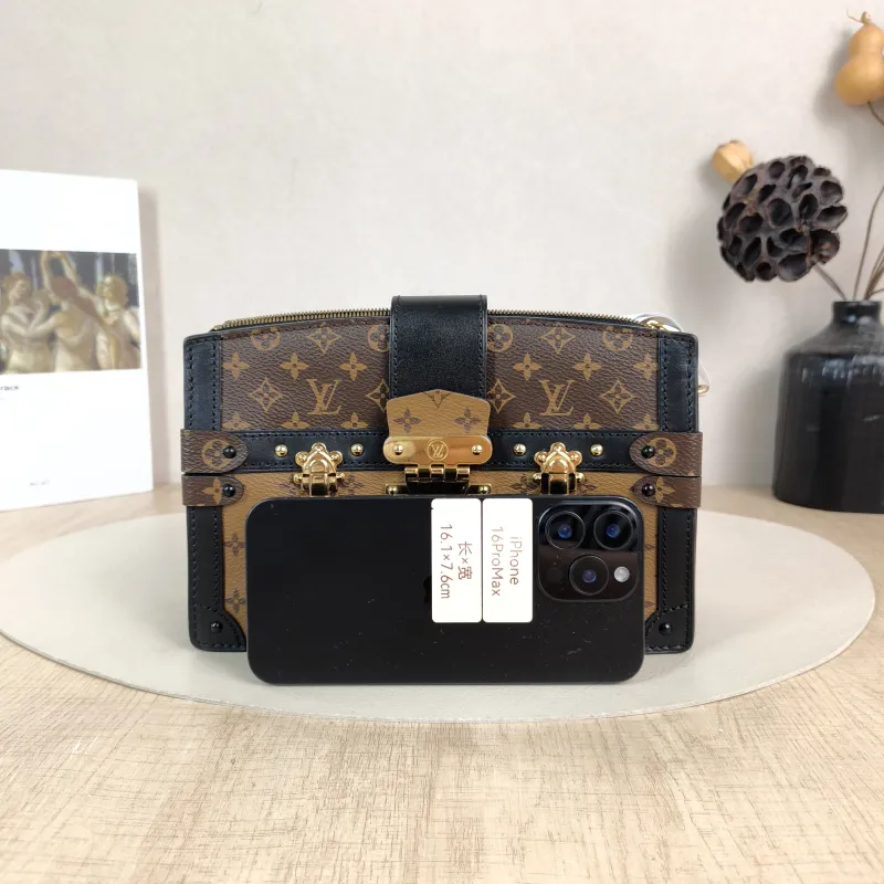 Louis Vuitton Crossbody Bag Trunk Clutch Box Monogram PVC Mini 20 × 5.5 × 12 cm — cover view 4 of 5