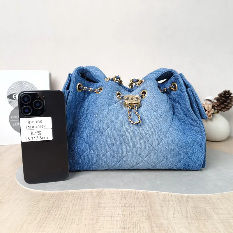 Chanel Shoulder Bag 25Bag Blue Small 26 × 14 × 30 cm — cover view 2 of 6