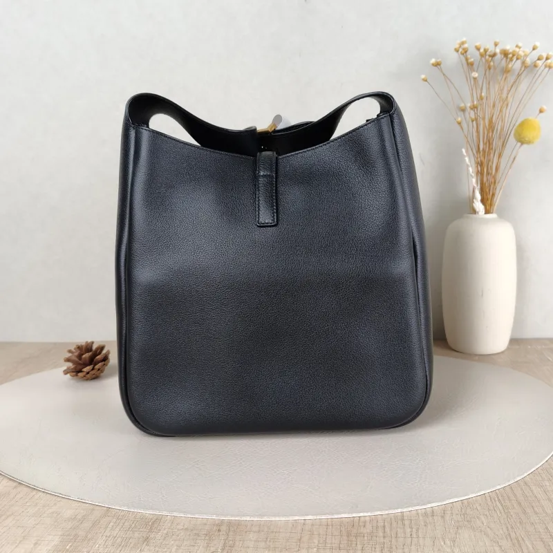 SAINT LAURENT Shoulder Bag LE 5 À 7 Hobo Black Calfskin Small 22 × 8.5 × 23 cm — cover view 5 of 5