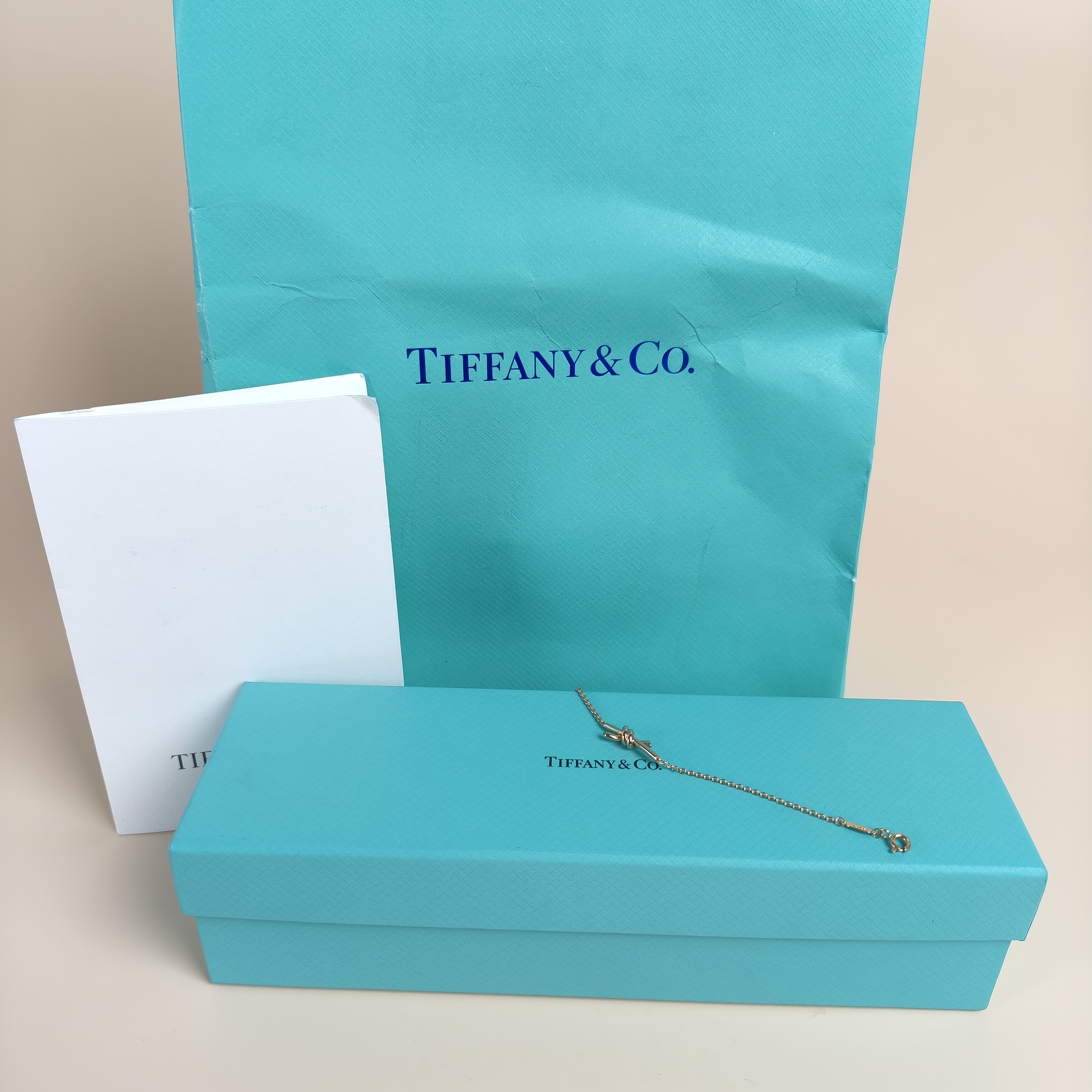 Tiffany&Co. Bracelet Knot Collection Bracelet Rose Gold 18KR ose Gold One Size16cm — cover view 2 of 8