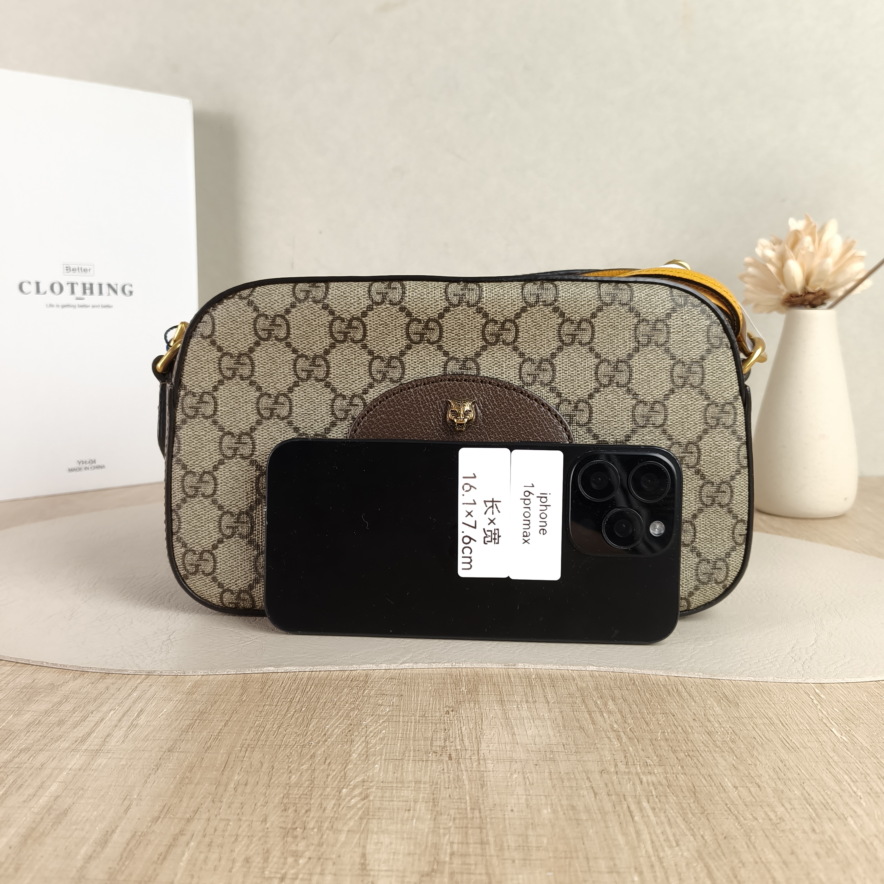 GUCCI Crossbody Bag Neo Vintage Camera Bag Monogram PVC Medium24 × 7 × 14.5 cm — cover view 3 of 5