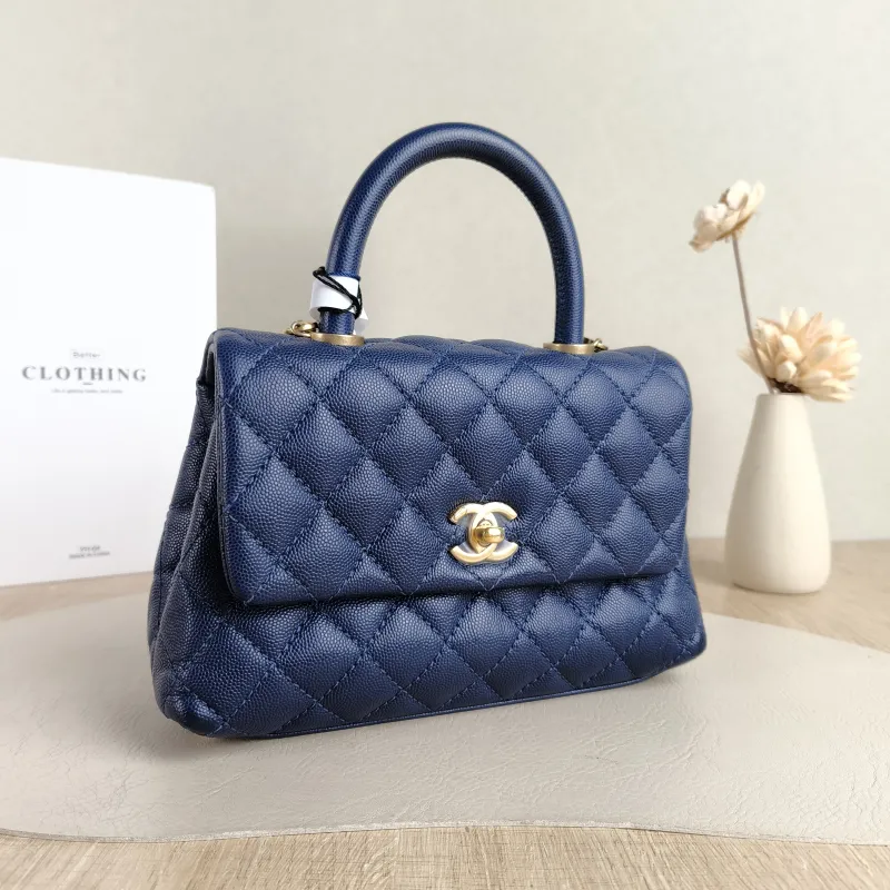 Chanel Top Handle Bag Coco Handle​ Grained Calfskin Small 24 × 10 × 14 cm 25 — cover view 5 of 5