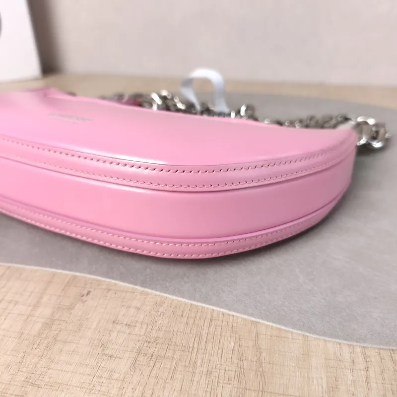 BURBERRY Shoulder Bag Shoulder Bag Pink Calfskin One Size 22.5 × 4.5 × 14 cm — detail view 8 of 11