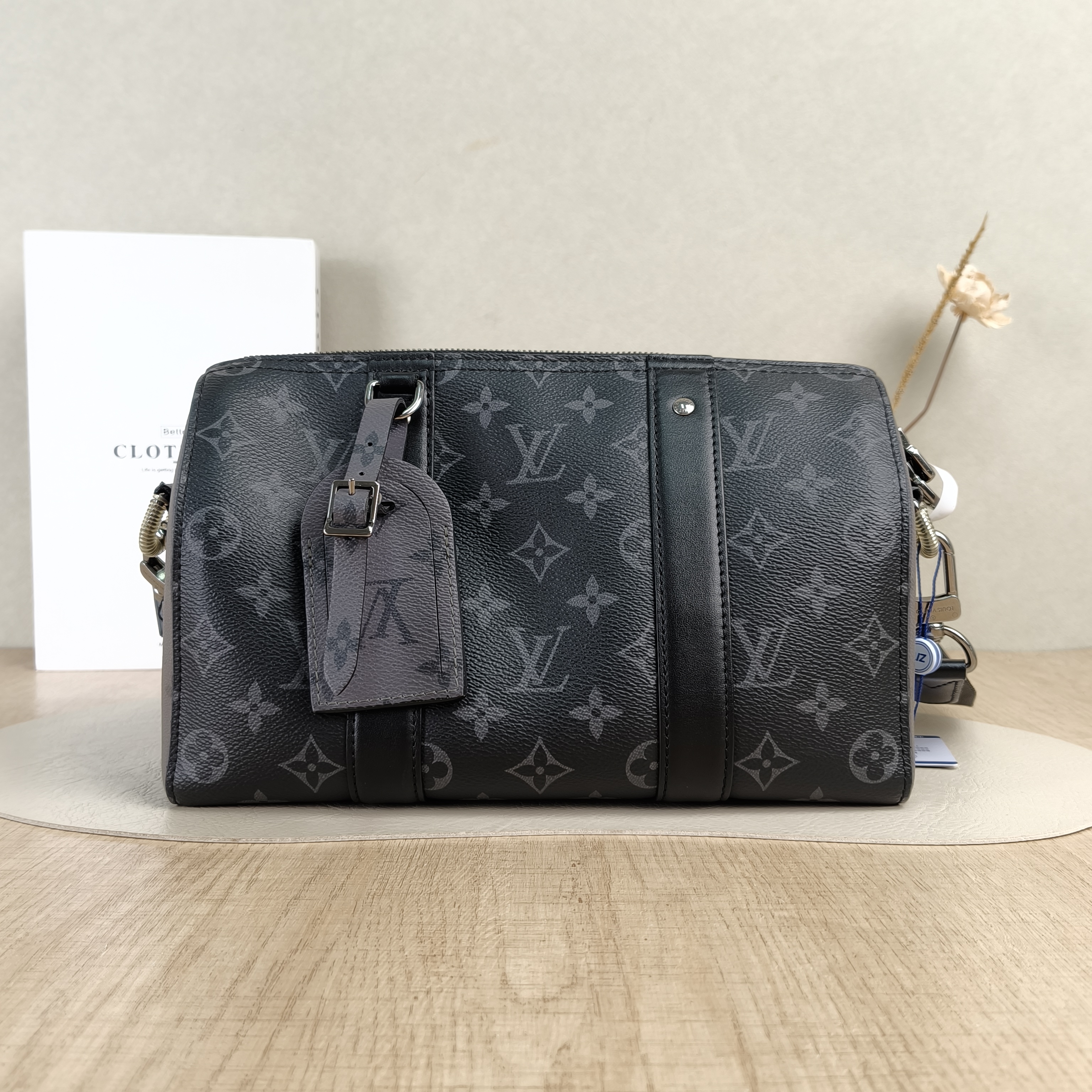 Louis Vuitton Crossbody Bag City Keepall Monogram PVC Medium27 × 13 × 17 cm