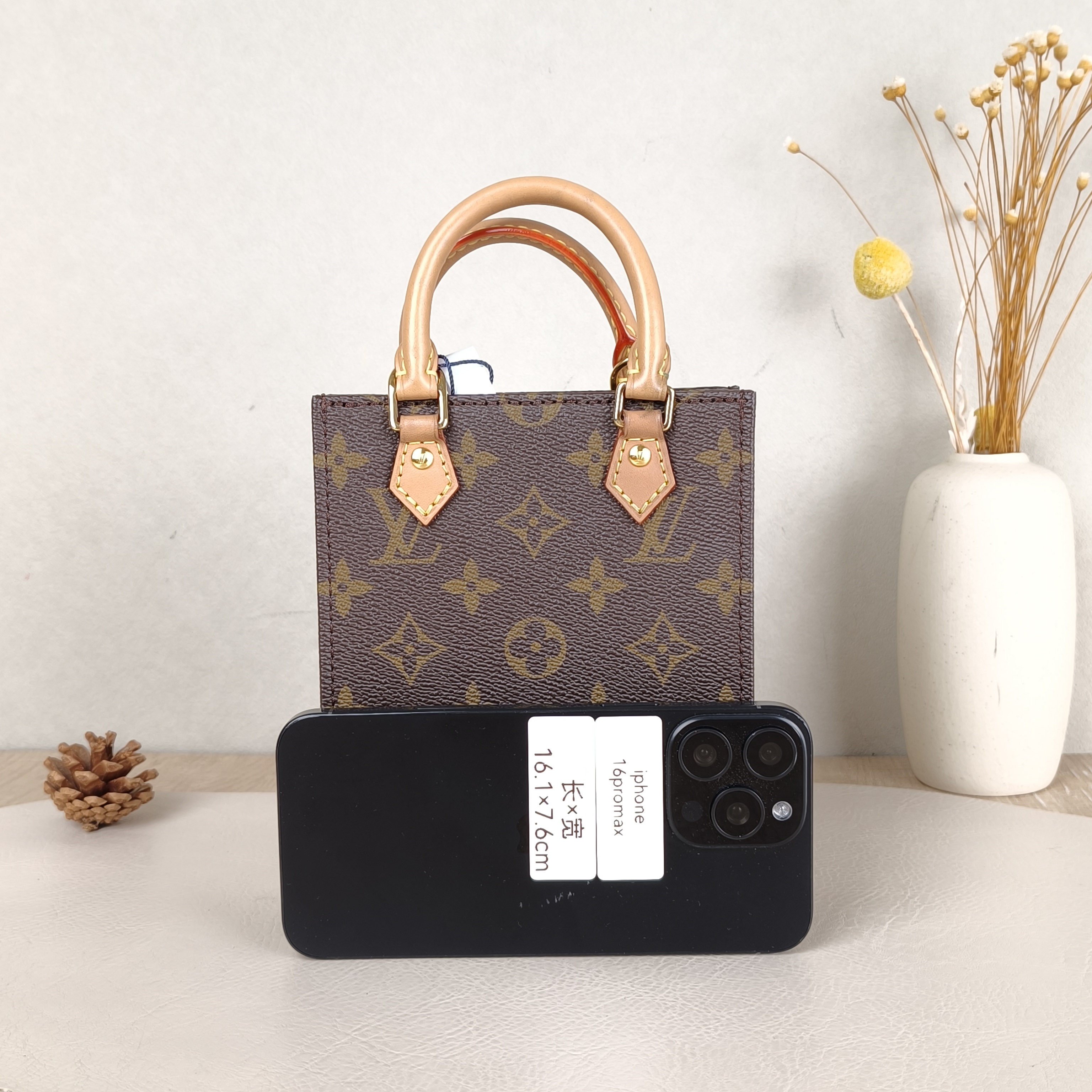Louis Vuitton Crossbody Bag PETIT SAC PLAT Mini Monogram PV Cmini14 × 5 × 17 cm — cover view 6 of 6