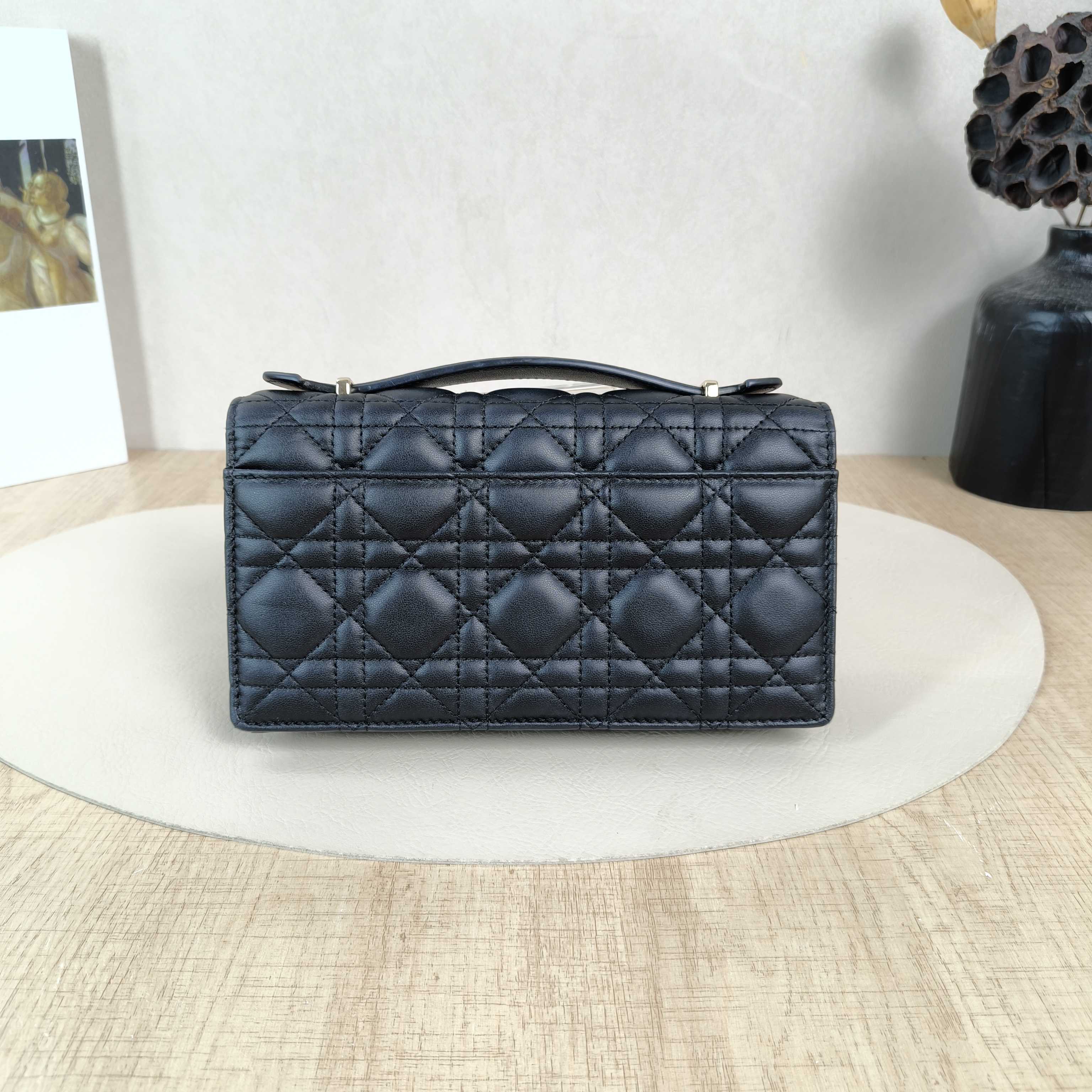 DIOR Crossbody Bag My Chain Bag Black Lambskinmini21 × 4.5 × 11.5 cm — cover view 4 of 5