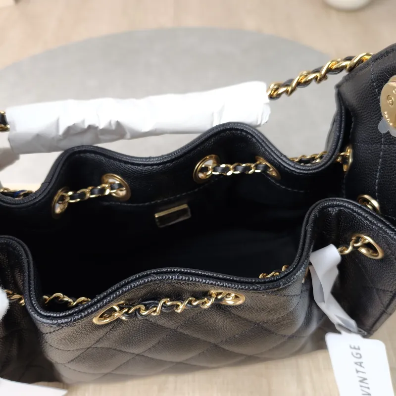 Chanel Shoulder Bag 25Bag Black Grained Calfskin Mini 22 × 12.5 × 20 cm — detail view 7 of 10