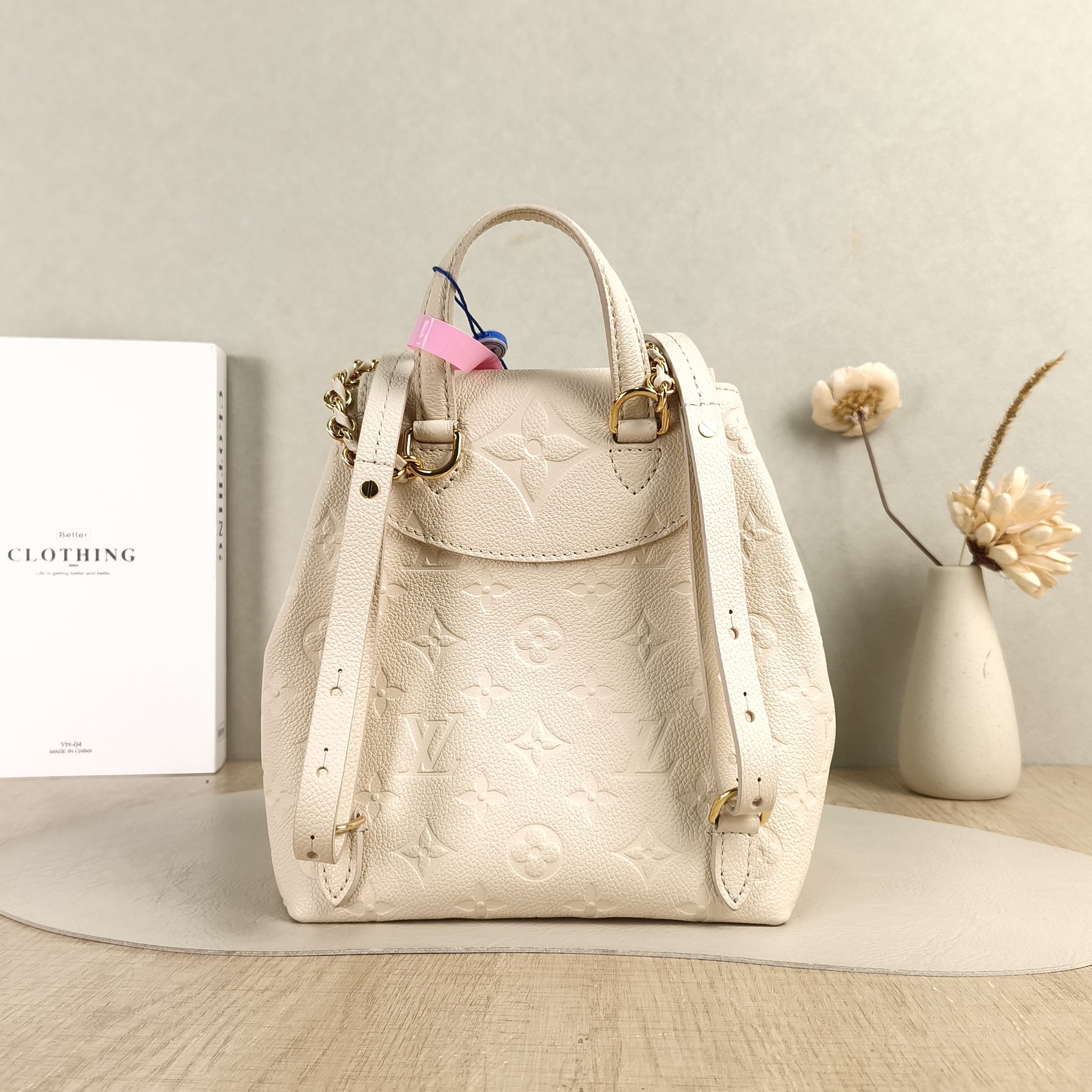 Louis Vuitton Backpack Backup Backpack White Calfskin One Size20 × 14 × 22 cm — cover view 3 of 5