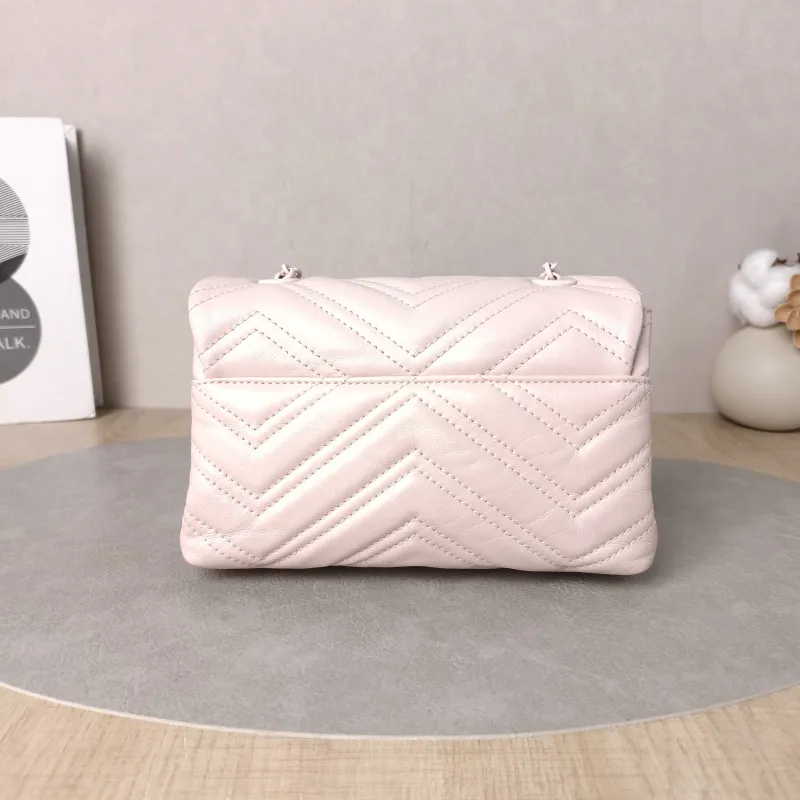 GUCCI Crossbody Bag GG Marmont Marmont Shoulder Bag Pink Calfskinmini20 × 6.5 × 12 cm — cover view 3 of 6
