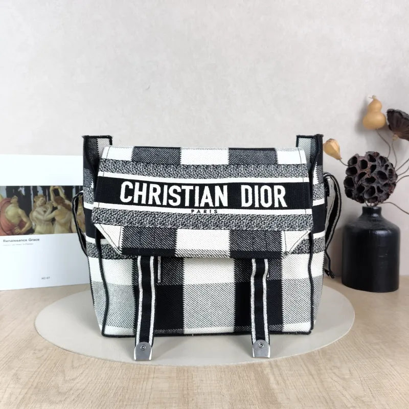 DIOR Crossbody Bag camp Messenger Bag Colorblock Canvas Medium29 × 12 × 22 cm