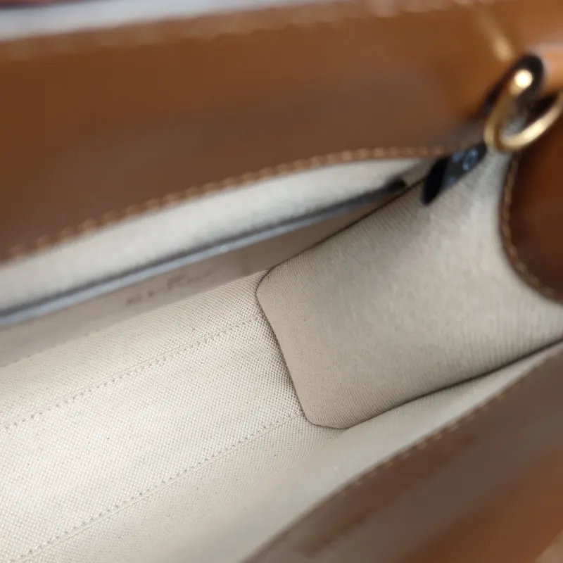 GUCCI Crossbody Bag GG Retro Collection Tote Bag Brown PVC Mini 16 × 7 × 20 cm — detail view 6 of 10