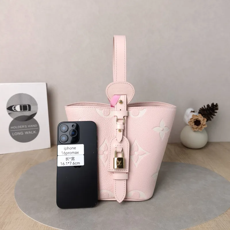 Louis Vuitton Top Handle Bag ALL IN BB · White Empreinte Embossed Calfskin BB16 × 12 × 18 cm — cover view 2 of 6