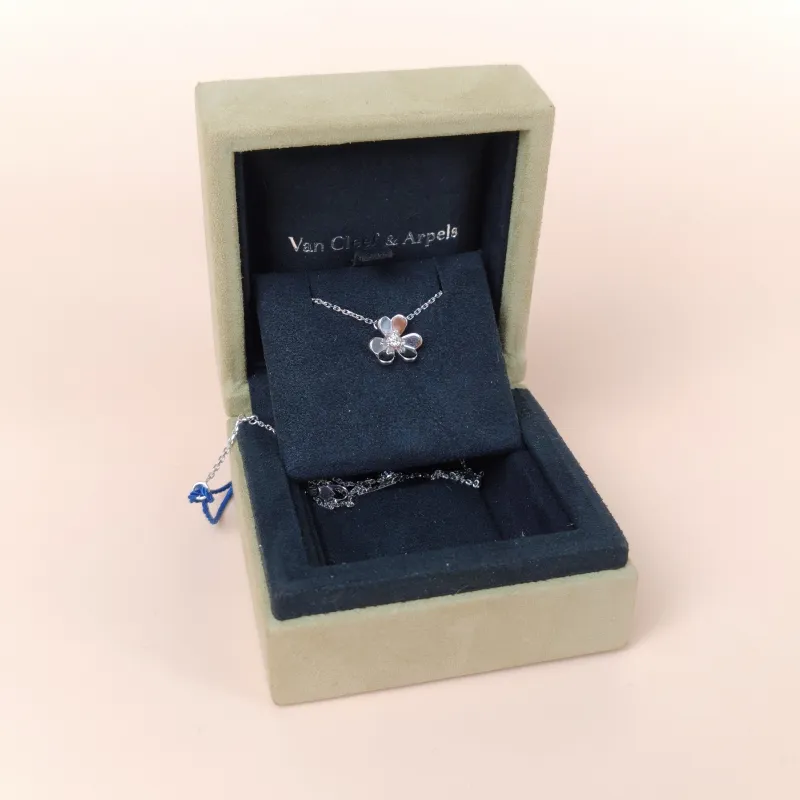 Van Cleef & Arpels Necklace Frivole Collection Necklace White Gold Diamond18KW hite Gold Mini 1.1 × 1 × 39 cm — cover view 3 of 9
