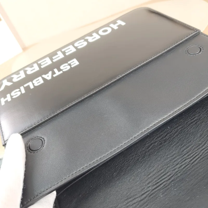 BURBERRY Shoulder Bag Shoulder Bag Black Calfskin One Size 26 × 7 × 20 cm — detail view 1 of 12