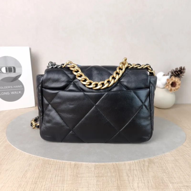 Chanel Crossbody Bag 19Bag Black SL ambskin Small 26 × 9 × 16 cm Microchip Edition — cover view 5 of 5