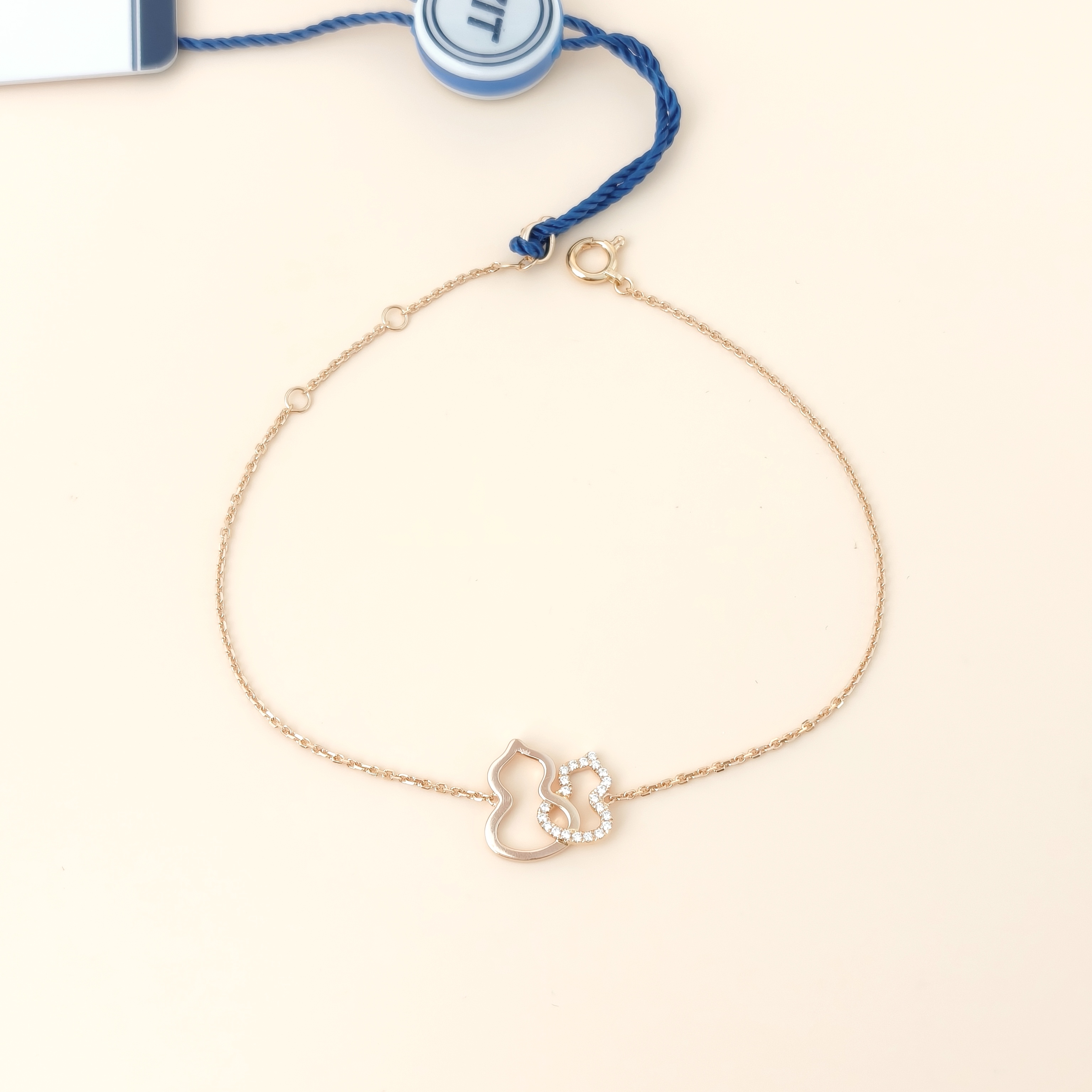 Qeelin Bracelet Wulu Collection Bracelet Rose Gold Diamond18KR ose Gold One Size17cm