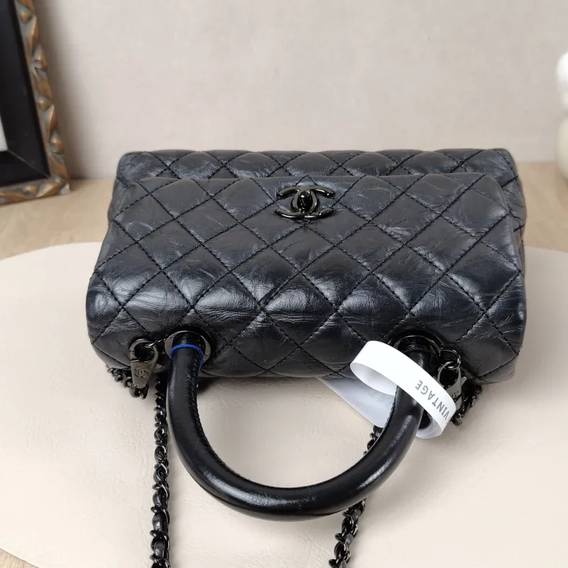 Chanel Top Handle Bag Coco Handle​ Grey Calfskin Small24 × 10 × 14 cm — cover view 5 of 10