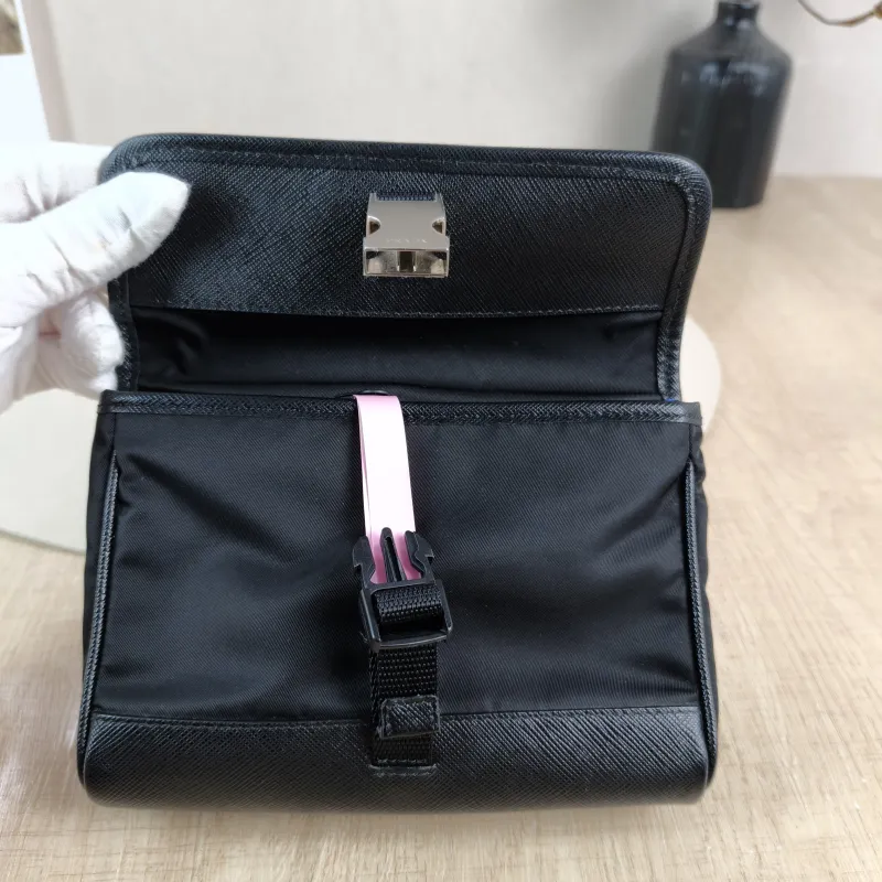 PRADA Crossbody Bag Messenger Bag Crossbody Bag Black Nylon One Size 11 × 3 × 13 cm — detail view 9 of 12