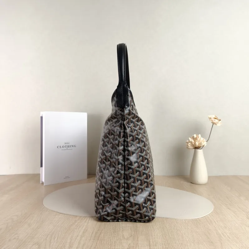 GOYARD Shoulder Bag Boheme Hobo​ Black ine Canvas Small 43 × 14 × 27 cm — detail view 8 of 10