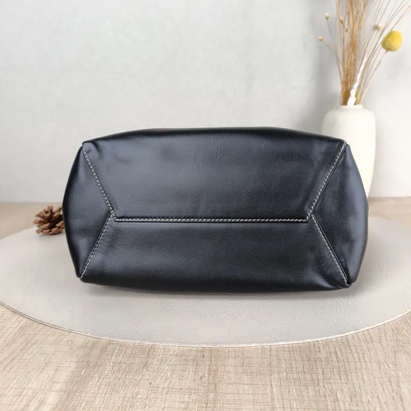 Miumiu Shoulder Bag IVY Tote Shopping Tote Black CC alfskin Small 22 × 12 × 23.5 cm — cover view 3 of 5