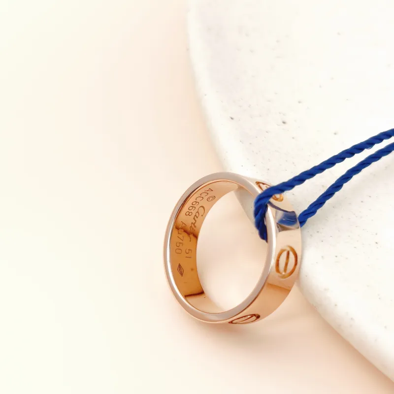 CARTIER Ring Love Collection Ring Rose Gold 18KR ose Gold Edition 51 — cover view 6 of 7