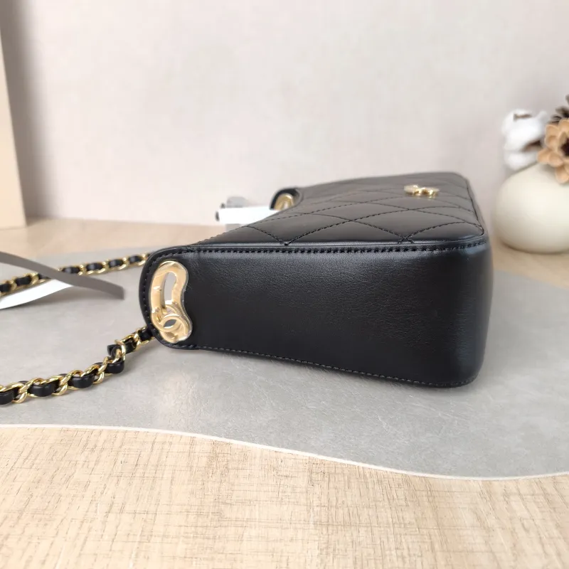 Chanel Shoulder Bag 26k Hobo Gabrielle Bag Black Lambskin Calfskin Small 35.5 × 7.5 × 24.5 cm — detail view 5 of 13