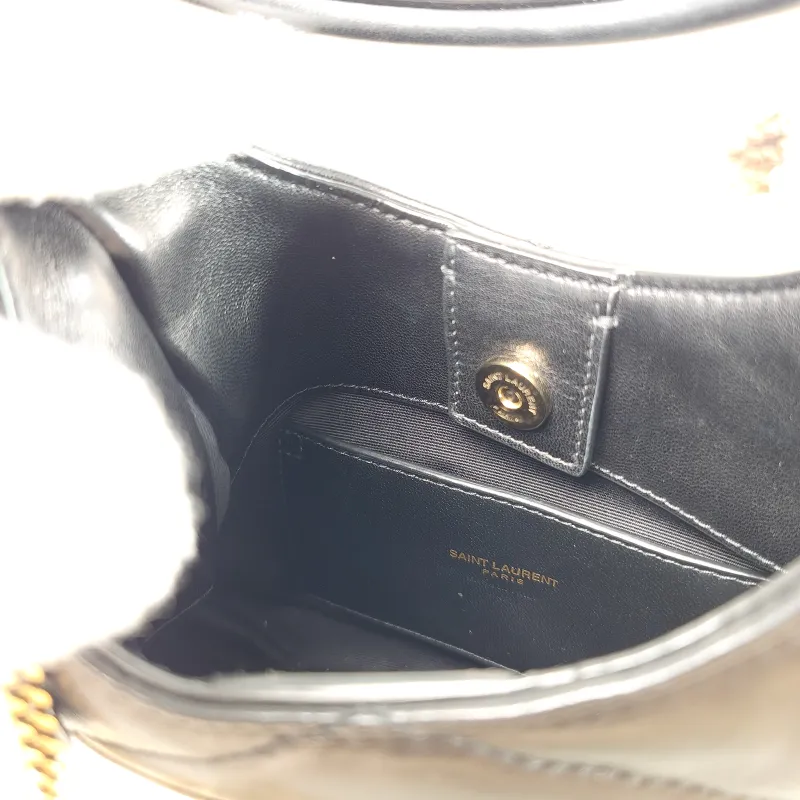 SAINT LAURENT Shoulder Bag Black Lambskin One Size 20 × 3 × 21 cm — detail view 7 of 13