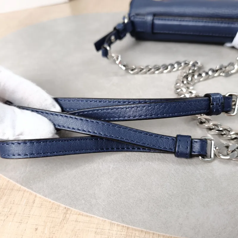 FENDI Crossbody Bag Crossbody Bag Blue Calfskinmini18 × 6 × 11 cm — detail view 3 of 14