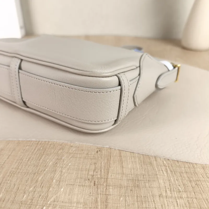 CELINE Shoulder Bag Romy Hobo Shoulder Bag White Calfskin Mini 19 × 5 × 14 cm — detail view 5 of 10