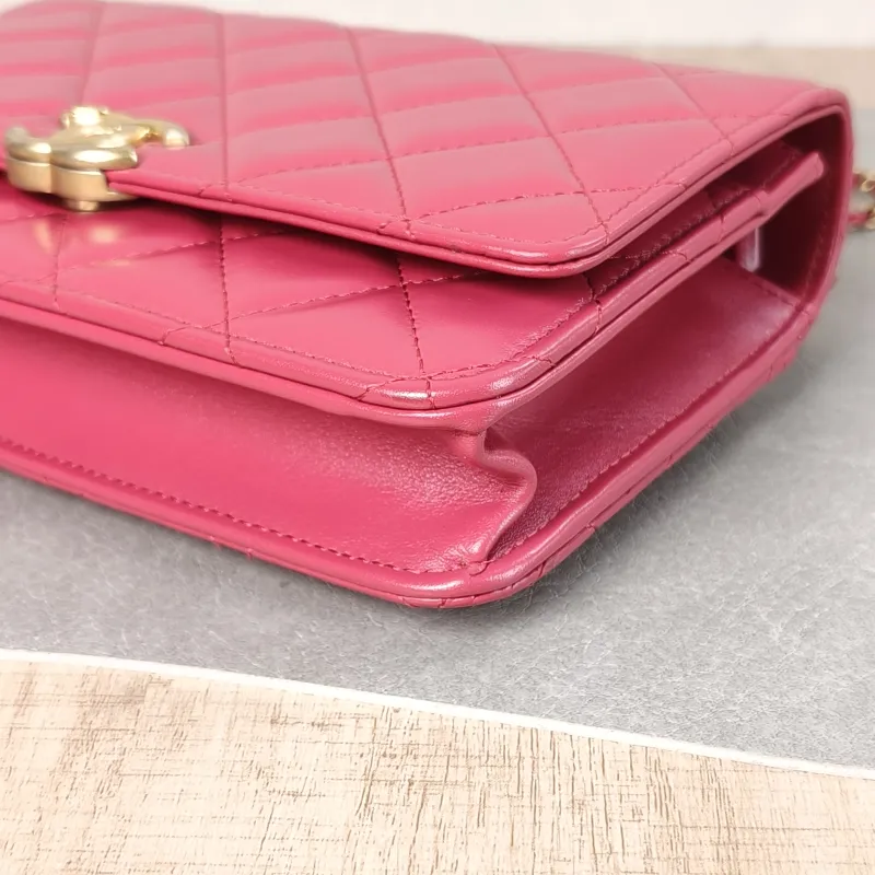 Chanel Crossbody Bag woc Red Calfskin One Size 19.2 × 3.5 × 12.3 cm — detail view 7 of 11