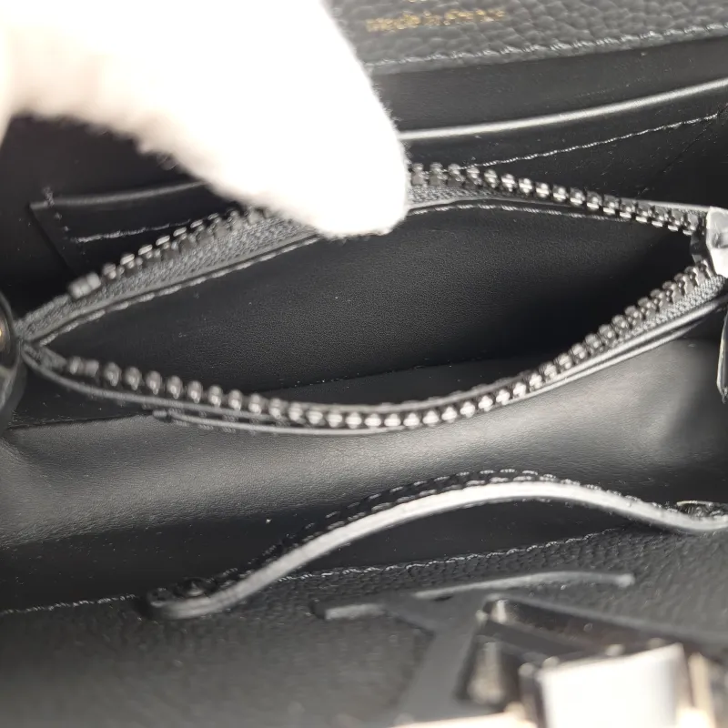Louis Vuitton Crossbody Bag Capucines East West Black Calfskinmini22 × 8 × 12 cm — detail view 1 of 14