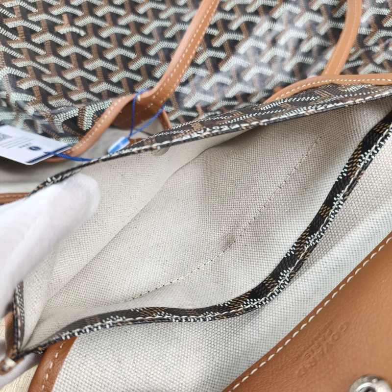 GOYARD Shoulder Bag SAINT LOUIS Shopping Tote Brown ine Canvas Small34 × 15 × 28 cm — detail view 5 of 13