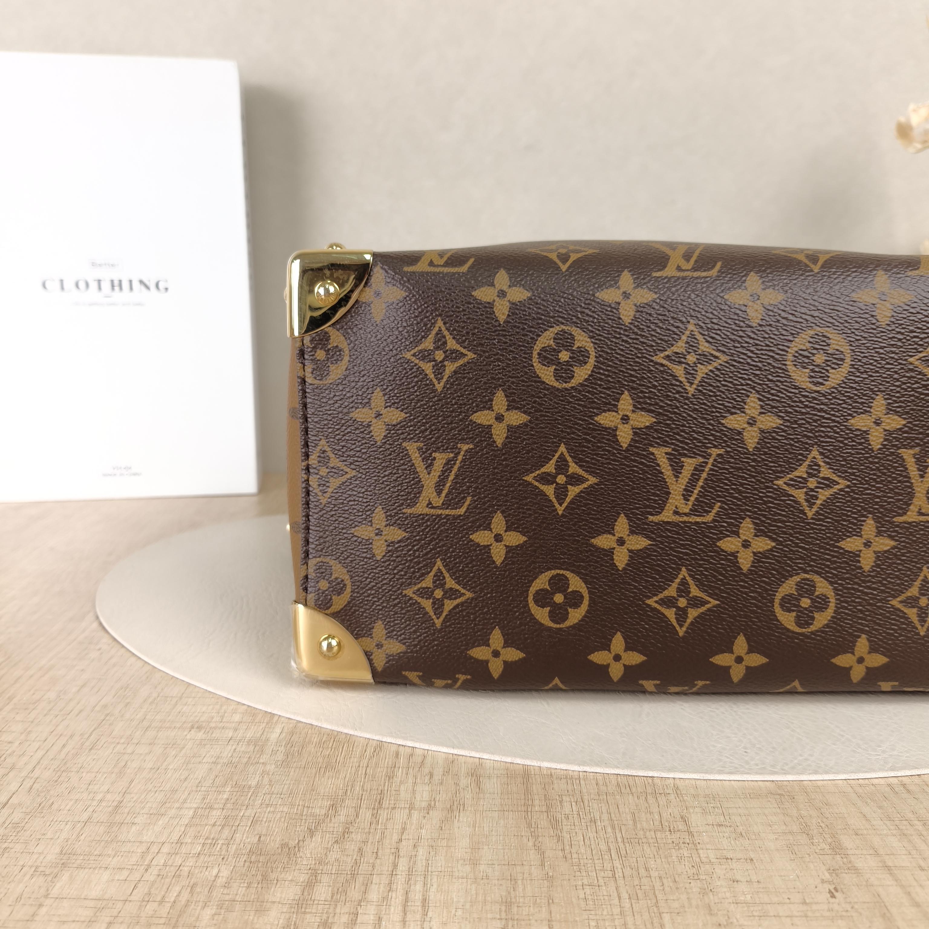 Louis Vuitton Shoulder Bag Speedy Trunk Monogram PVC One Size27 × 15 × 20 cm — cover view 3 of 9