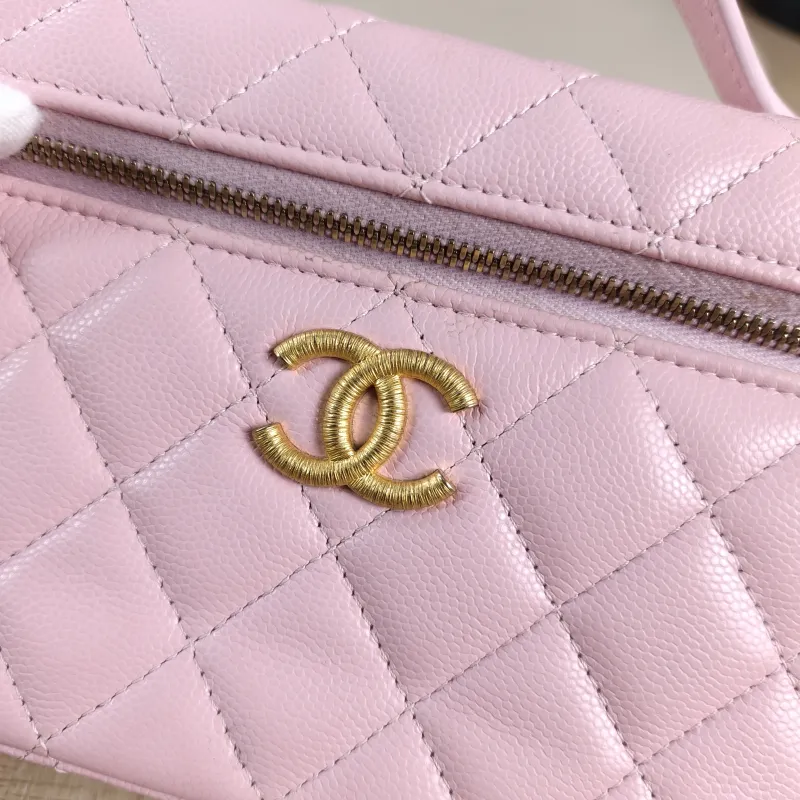 Chanel Crossbody Bag lp Box Bag Top Handle Crossbody Bag Pink Calfskin One Size 19.5 × 5 × 17 cm — detail view 3 of 14