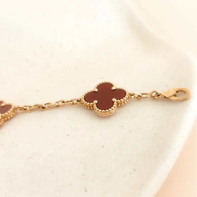Van Cleef & Arpels Bracelet Alhambra Alhambra Collection Five-Motif Bracelet 18KY ellow Gold Vintage Small 1.5 × 1.5 × 19 cm — cover view 5 of 8