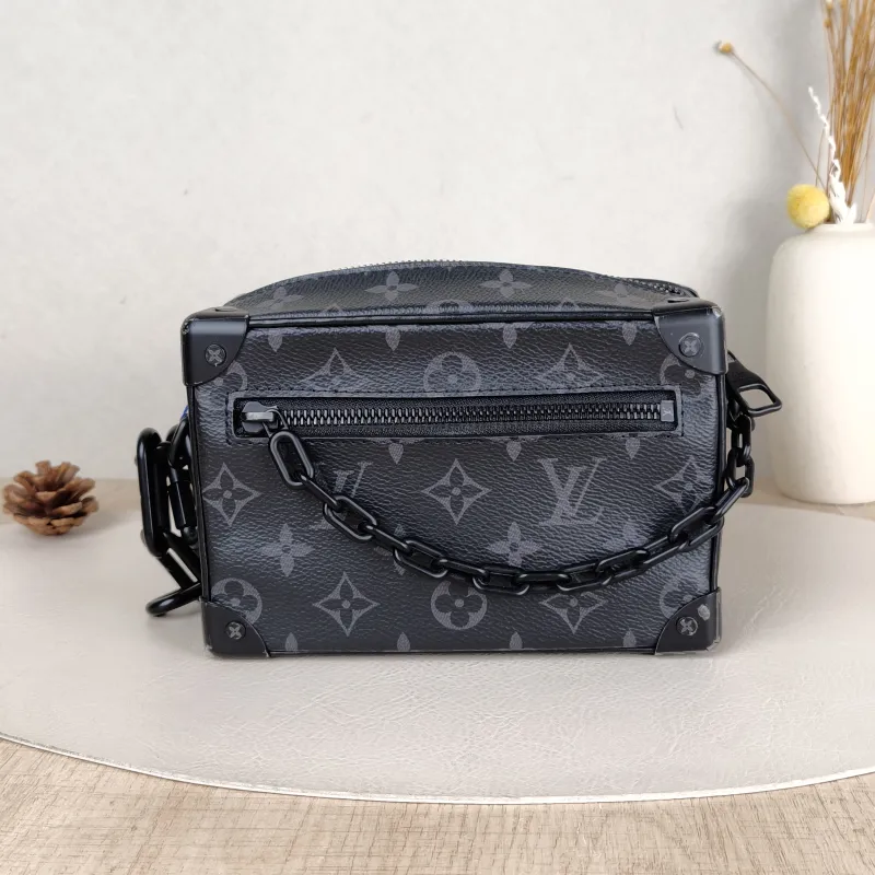 Louis Vuitton Crossbody Bag SOFT TRUNK Box Eclipse PV Cmini18.5 × 8 × 13 cm
