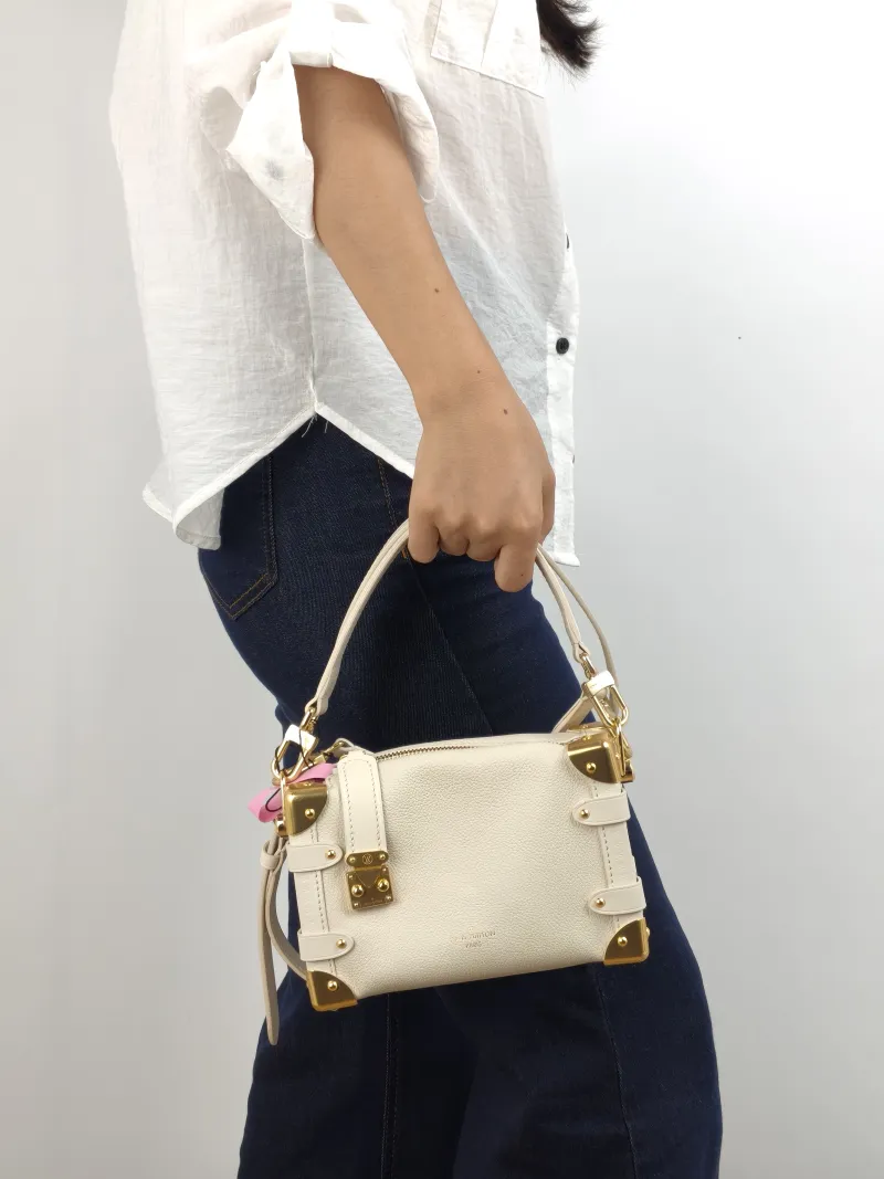 Louis Vuitton Crossbody Bag Side Trunk Box Calfskin Small 19 × 7.5 × 12.5 cm — on-model view 2 of 2