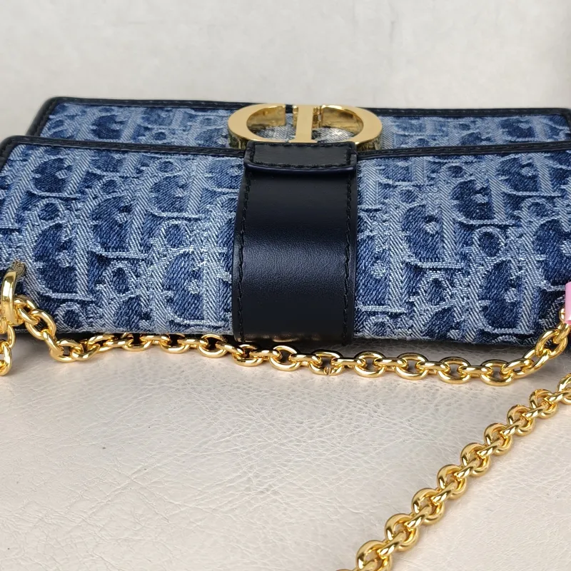 DIOR Crossbody Bag 30 Montaigne East-West 30 Blue Small 21 × 6 × 12 cm — detail view 5 of 15