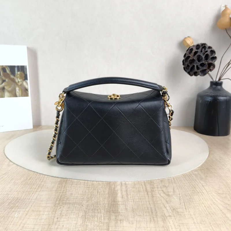 Chanel Crossbody Bag c Logo Black Calfskin One Size 23 × 7.5 × 16 cm — cover view 5 of 5