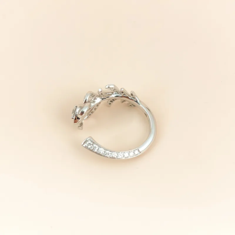 BOUCHERON Ring Plume de Paon Ring White Gold Diamond18KW hite Gold One Size 52 — cover view 5 of 7