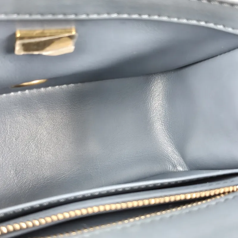 Chanel Crossbody Bag Blue Lambskin One Size 17 × 8 × 13.5 cm — detail view 7 of 14