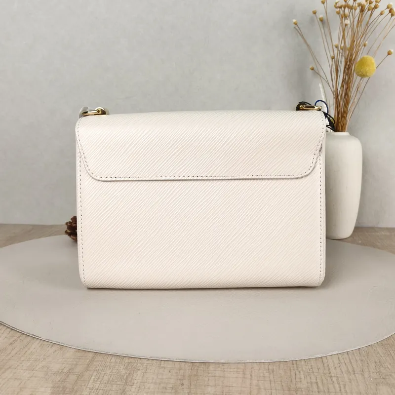 Louis Vuitton Crossbody Bag Twist White Epi Embossed Calfskin Pink 23 × 9.5 × 17 cm — cover view 4 of 5
