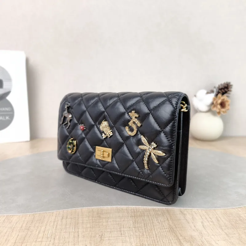 Chanel Crossbody Bag Edition2.55 woc Black Calfskin Mini 19.2 × 3.5 × 12.3 cm 24 — cover view 2 of 5