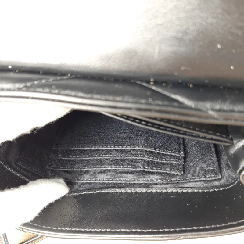 SAINT LAURENT Crossbody Bag LOULOU Black Calfskin Mini 20 × 7.5 × 14 cm — detail view 6 of 12