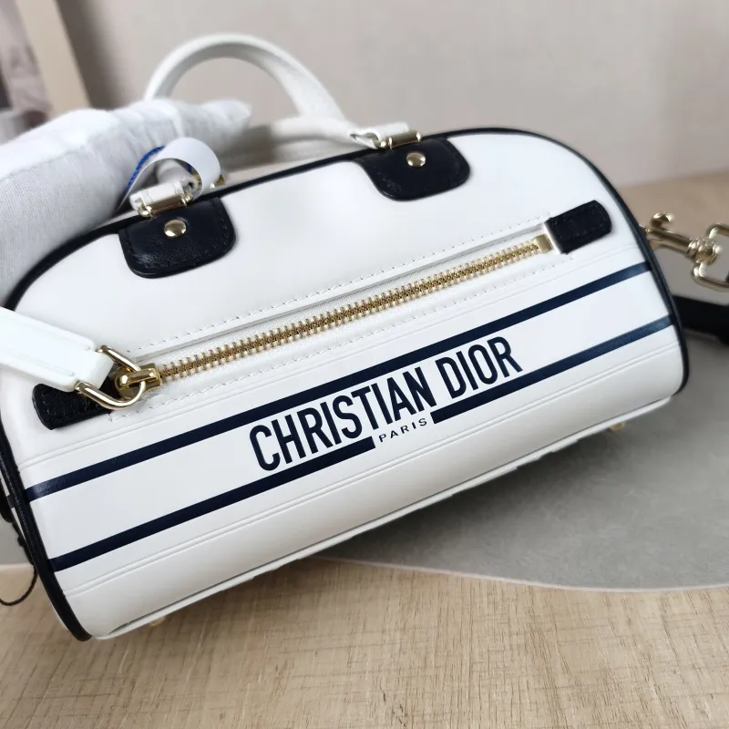 DIOR Crossbody Bag Vibe Bowling White CC alfskin Mini 17.5 × 8 × 10.5 cm — detail view 2 of 12