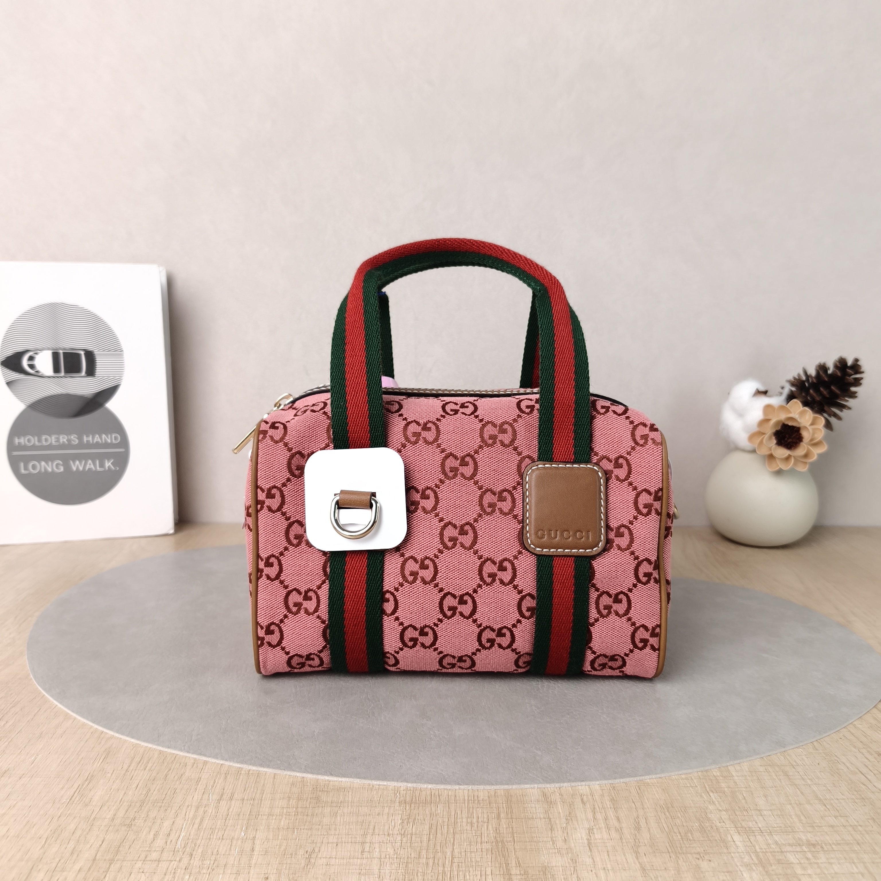 GUCCI Crossbody Bag GG Collection Pink Canvasmini20 × 13 × 13 cm