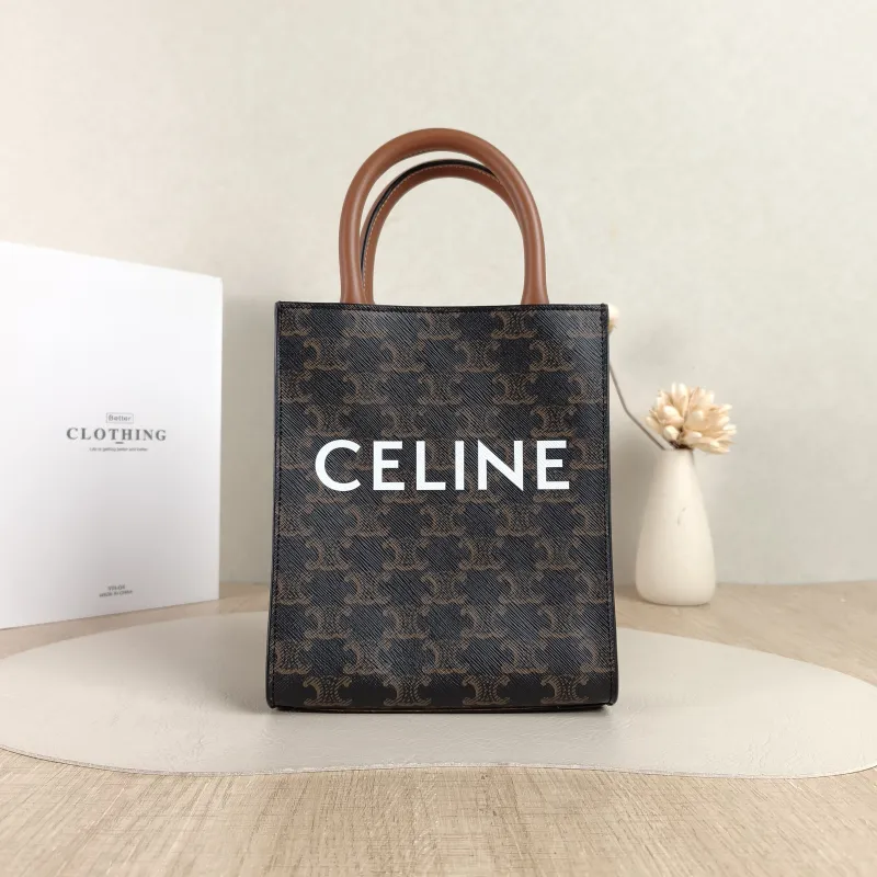 CELINE Crossbody Bag CABAS Mini Monogram PV Cmini17 × 4 × 20.5 cm
