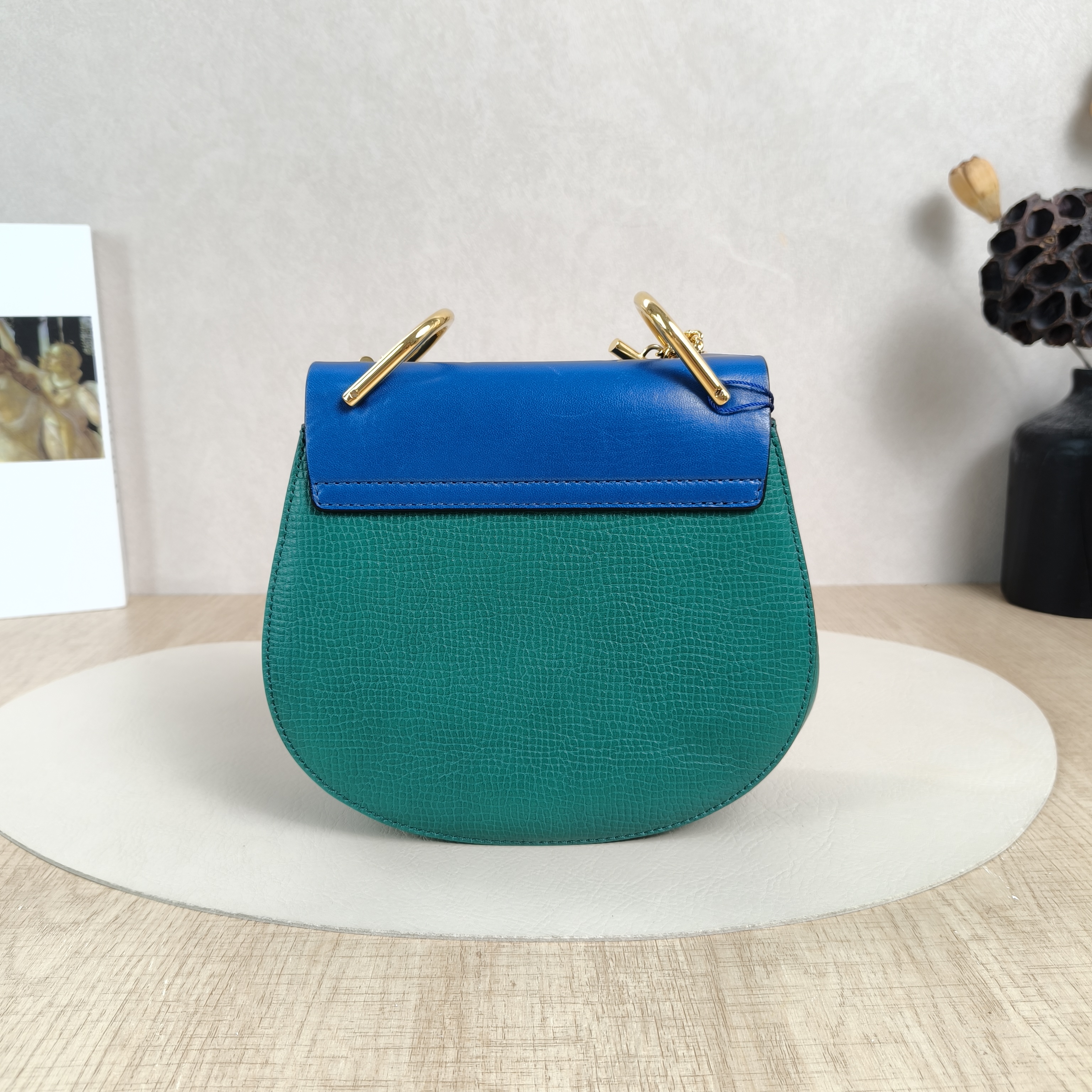Chloé Crossbody Bag Crossbody Bag Green Blue Calfskin One Size19 × 6 × 18 cm — cover view 5 of 5