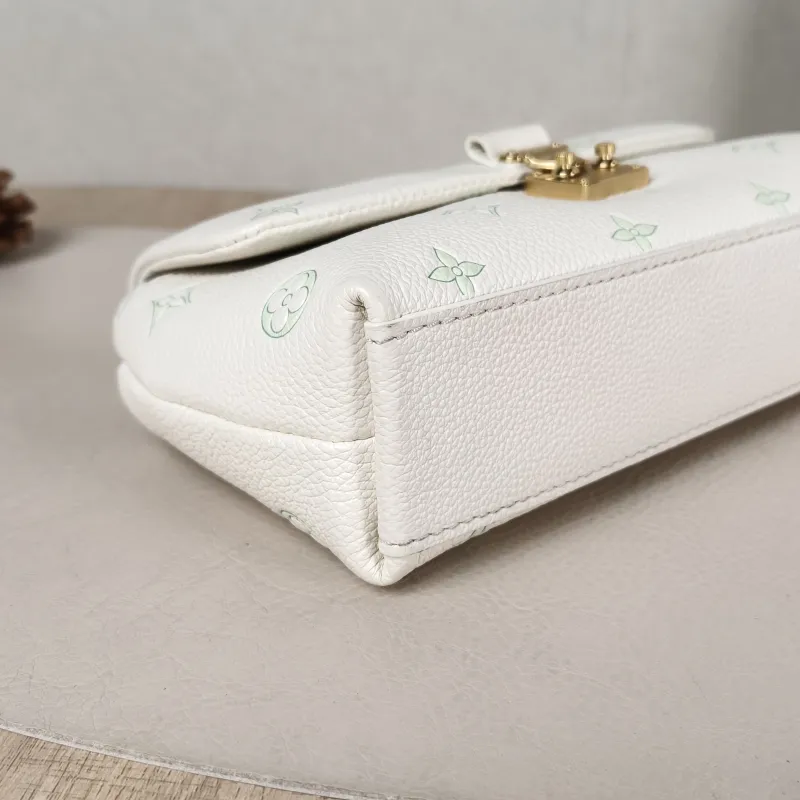 Louis Vuitton Crossbody Bag MADELEINE White · Green Calfskin nano 21 × 6 × 12.5 cm — detail view 8 of 11